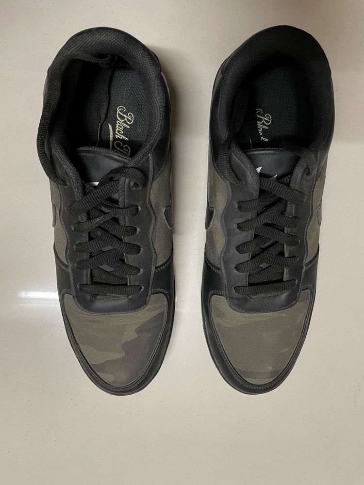 New Nike Black Army Design Shoes