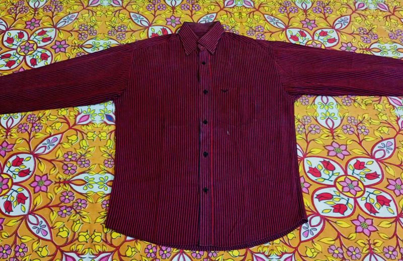 Striped Maroon Shirt