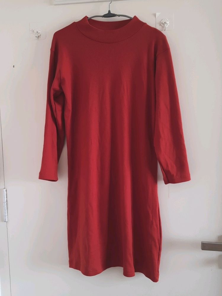 Zara Rust Winter Dress