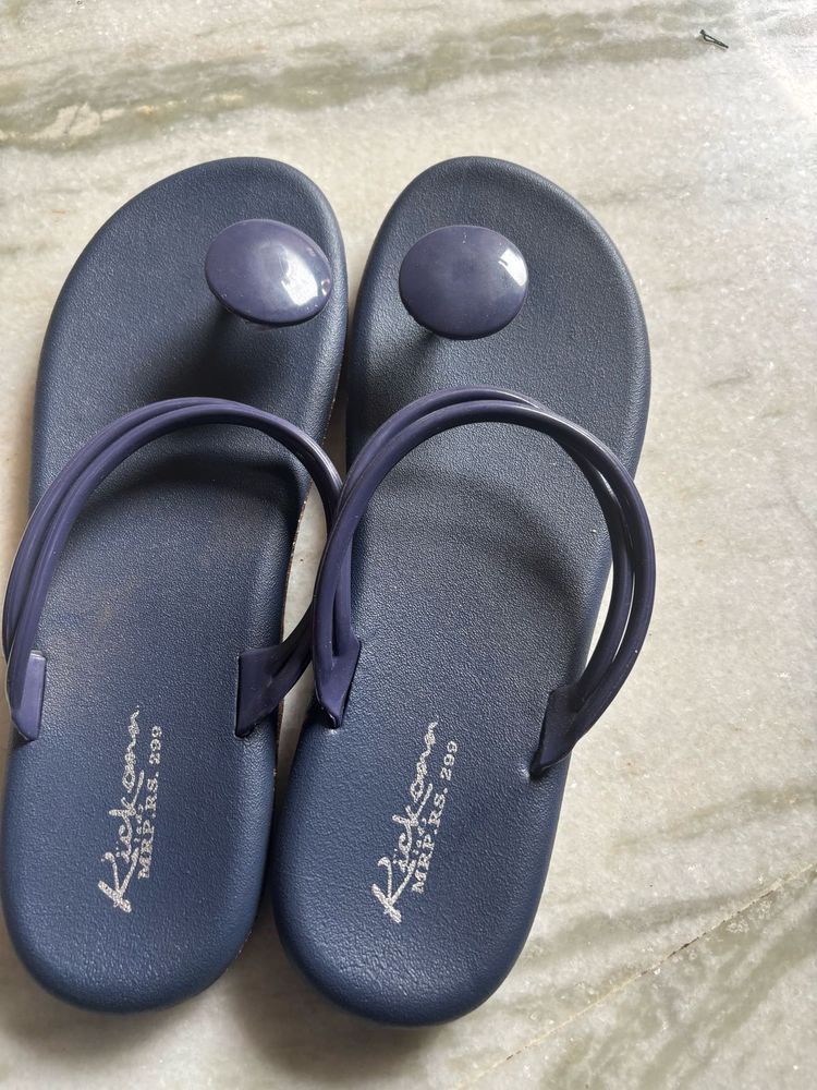 Navy Blue Kickons Flipflops