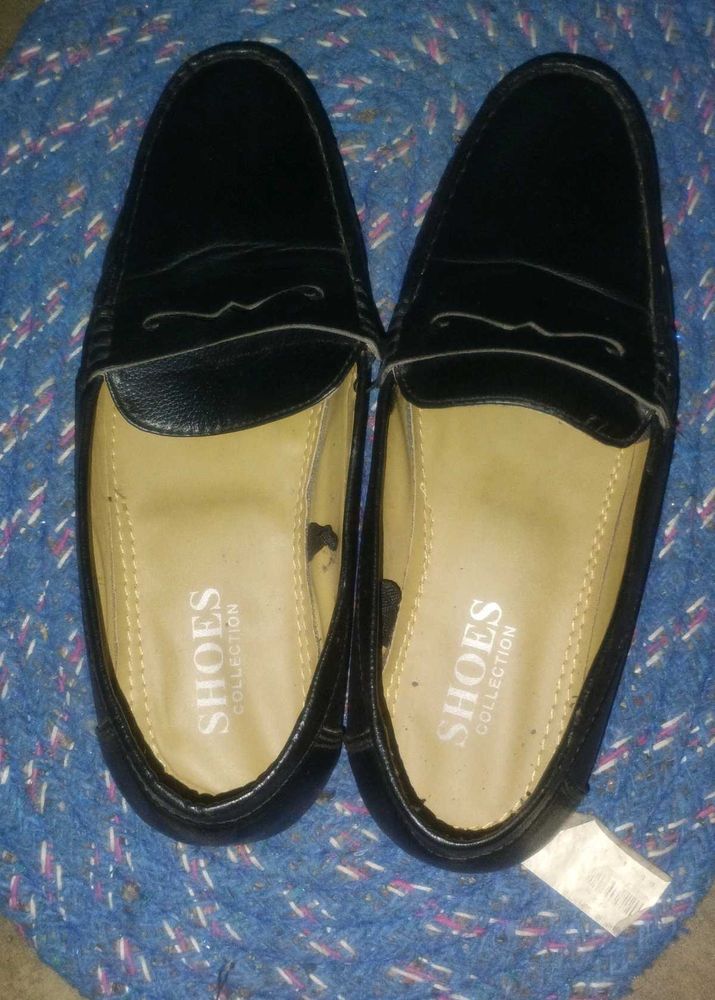 Shoes Collection Black Loafers One Time Wear