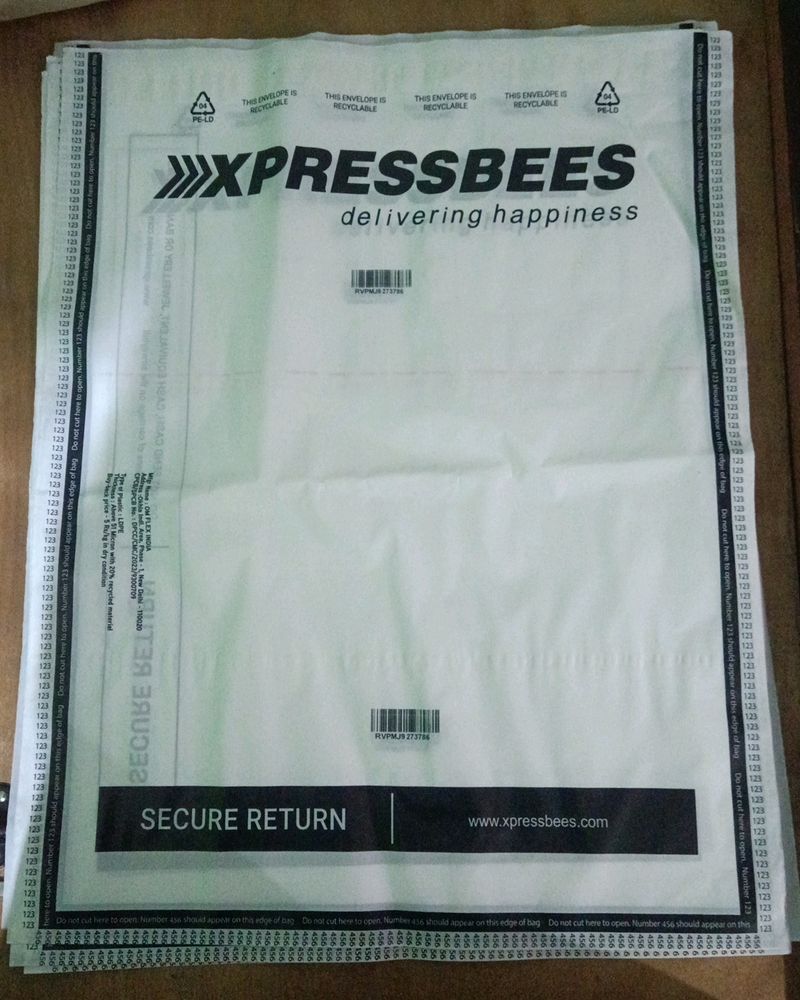 Big Size Sequre Packing Polly Pack Of 10