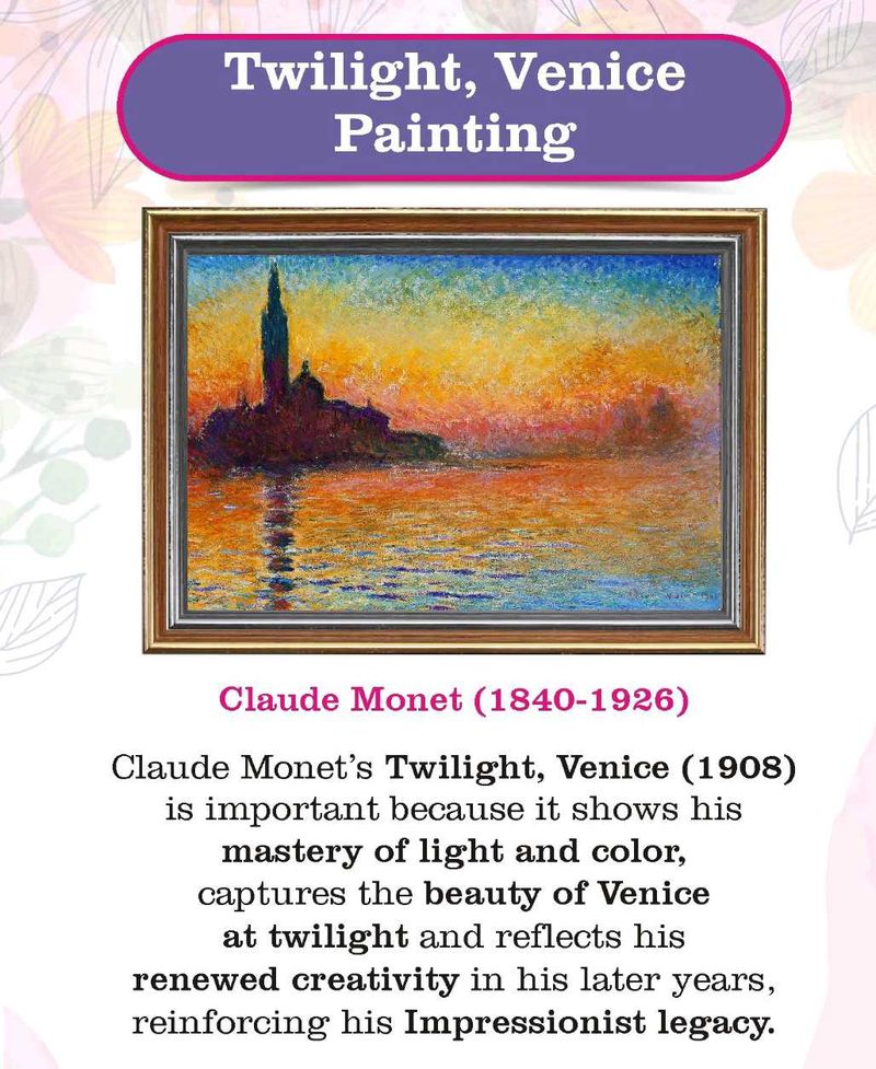 Claude Monet's Twilight, Venice
