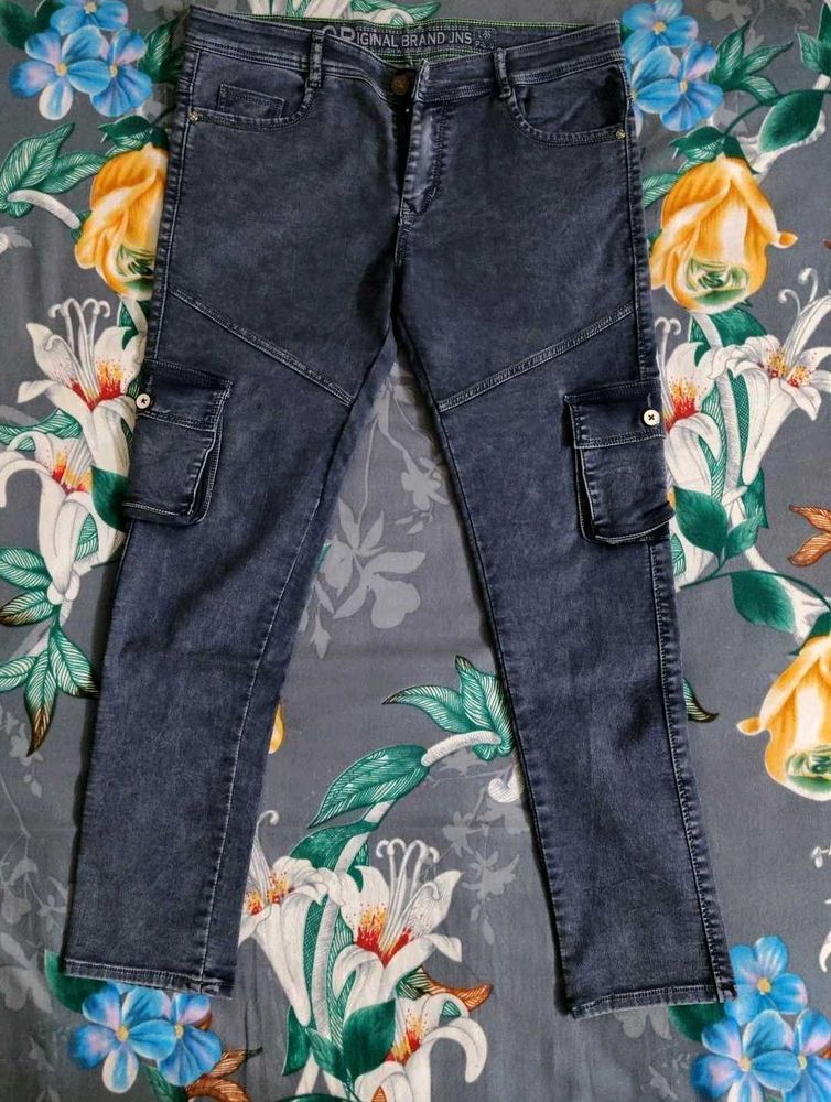 Stylish Denim Cargo Pants