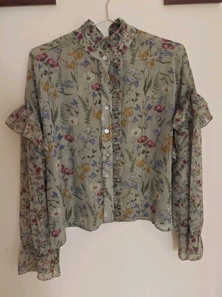 Floral printed blouse