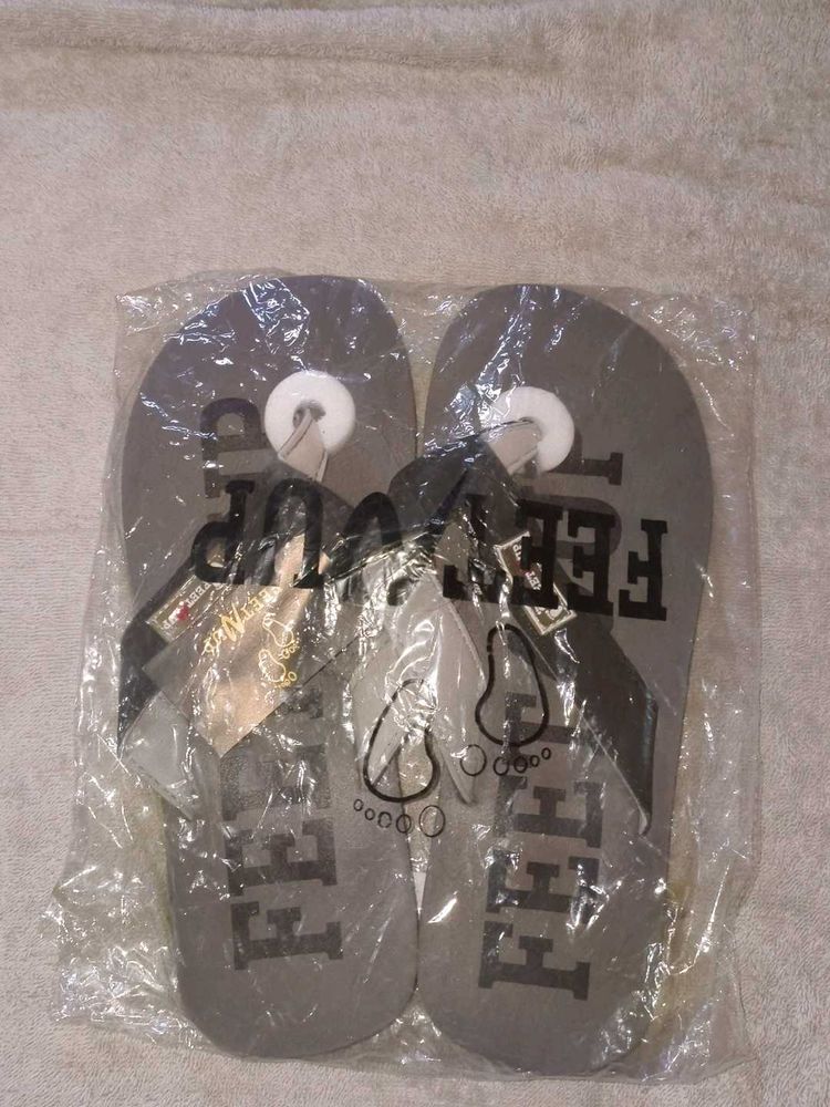 Feet Up Flip Flops Grey Brand New