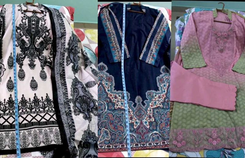 Brand New Kurta Set Of 3 Beautiful Suits