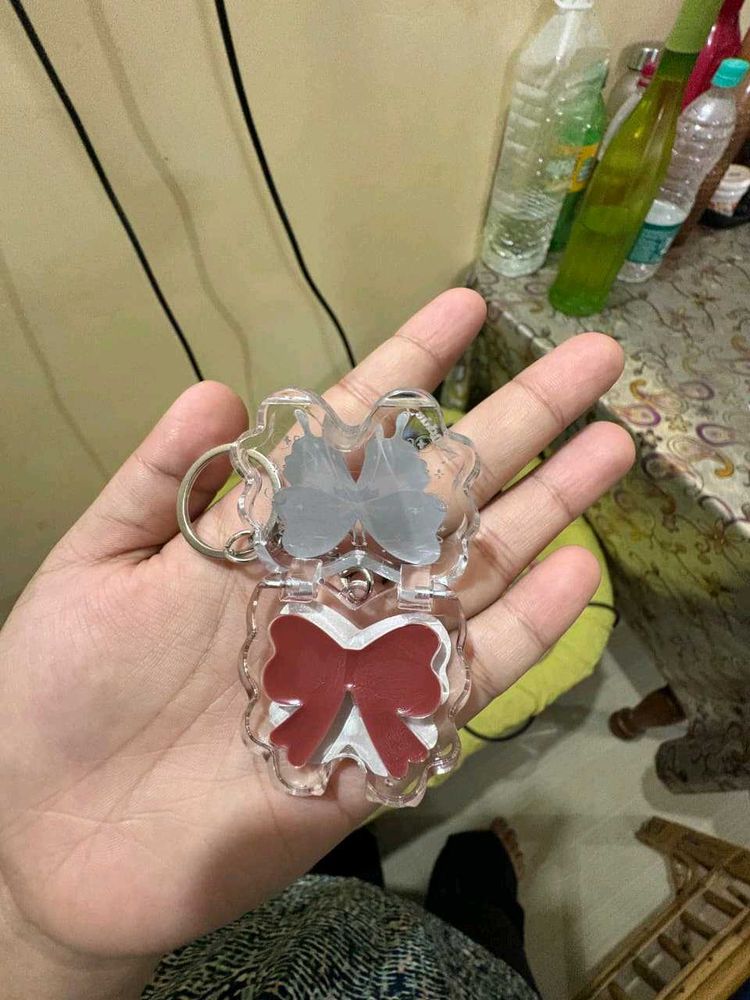 Cute Bow Keychain Lipstick