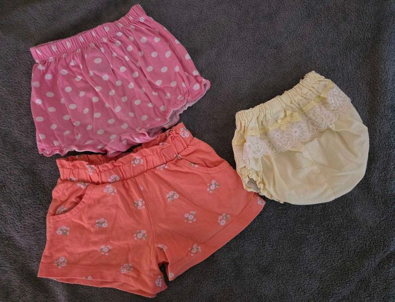 Shorts Set Baby Girl 6-12m