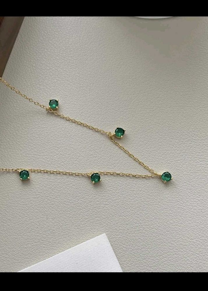 Emerald Chain Bracelet
