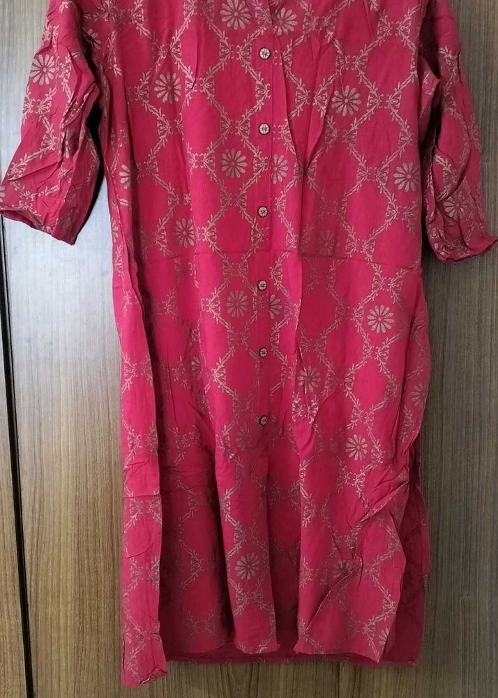 Elegant Red Printed Kurta