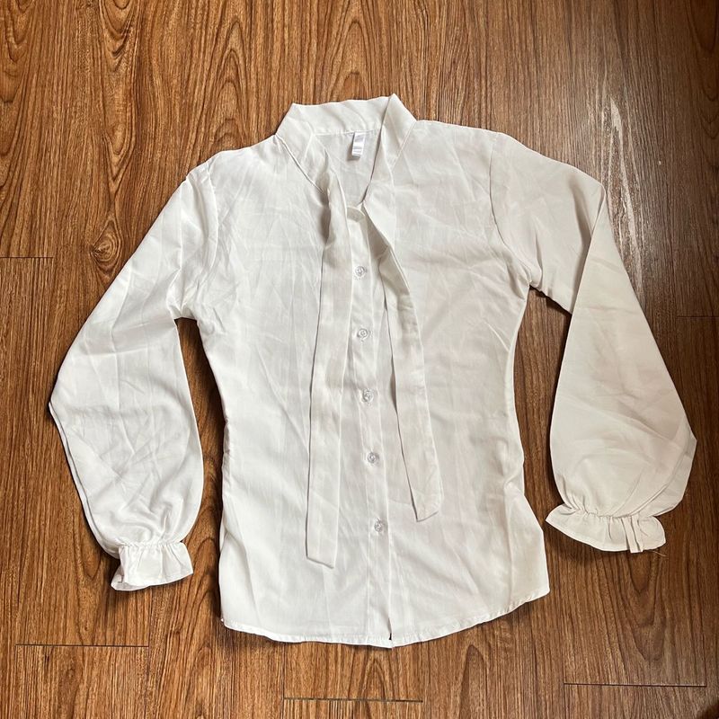 Ruffle Fairycore White Shirt