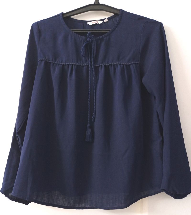 Central Mall Brand Dark Blue Top