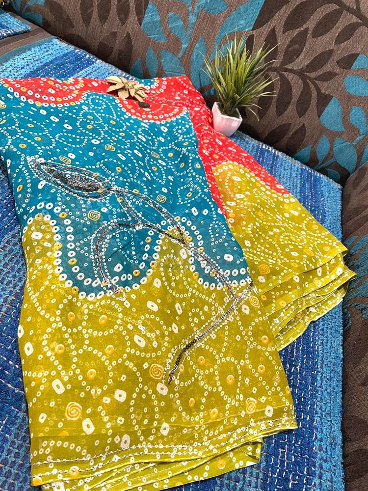 Bandhani Saree