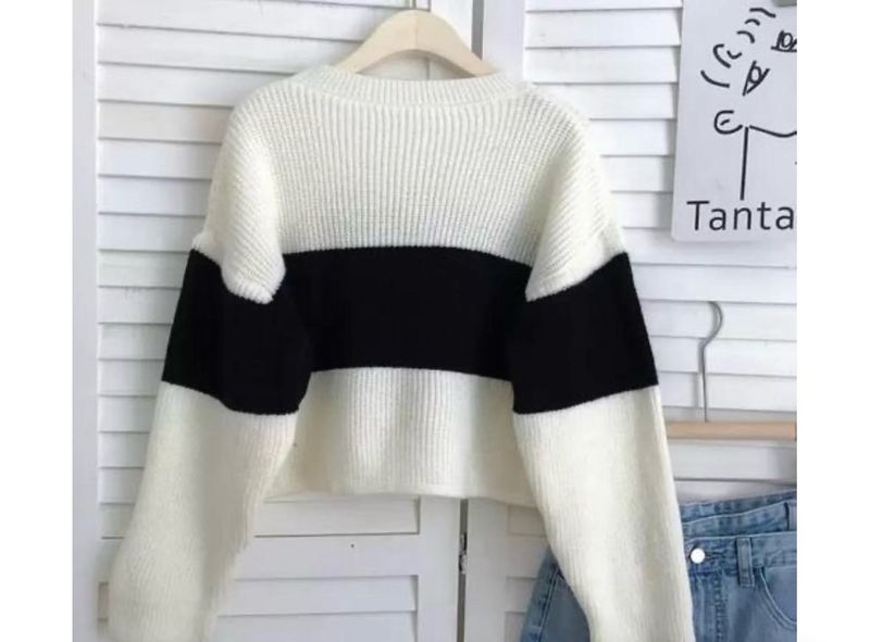Stylish Color Block Sweater