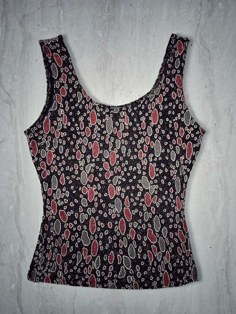 Multicolour bodycon tank top (Stretchable)