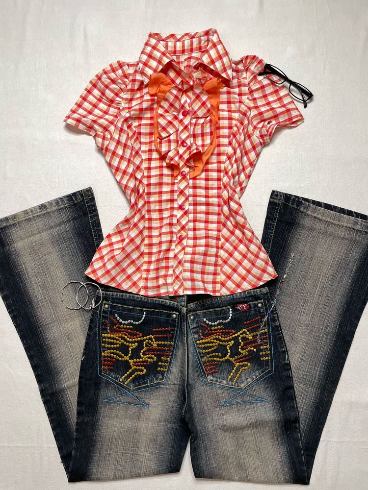 vintage y2k fitted shirt