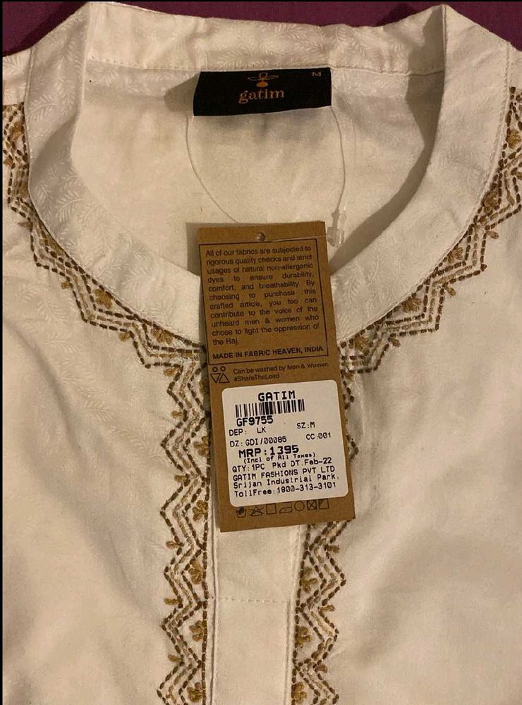 Elegant Embroidered Kurta