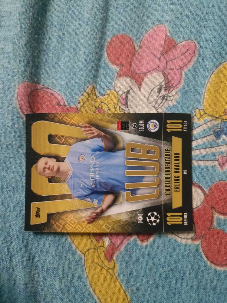 Erling Haaland 100 Club Match Attax Card