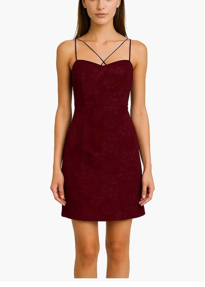 Burgundy Mini Dress
