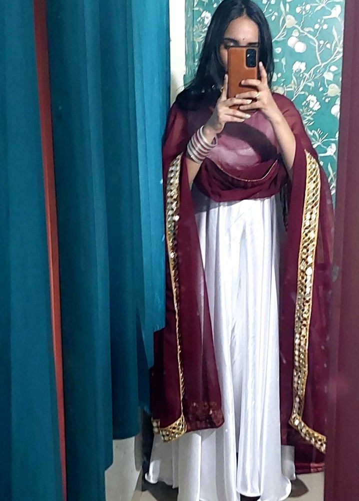 Anarkali Kurta With Heavy Dupptta All Size