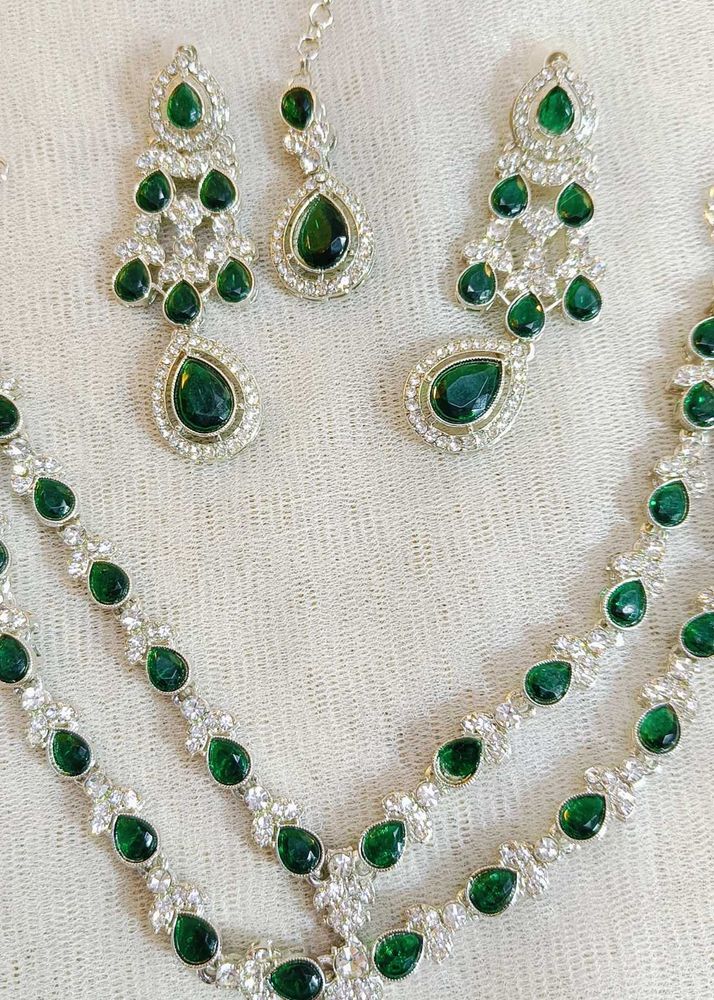 Emerald Green Jewelry Set Look Like Actress Kiara