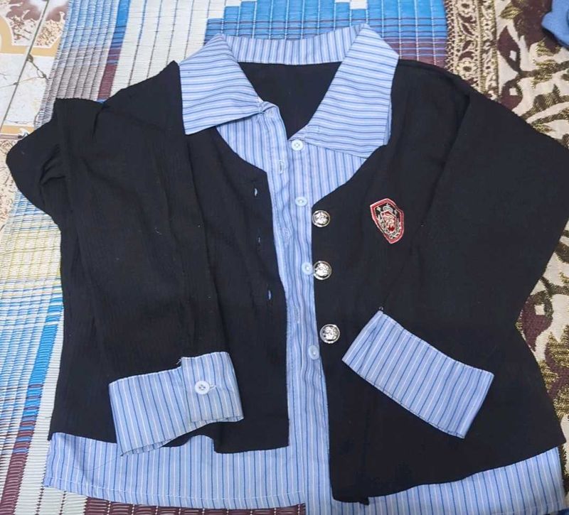 Patchwork Placket Blouse