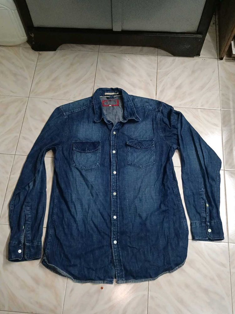Branded Denim Shirt