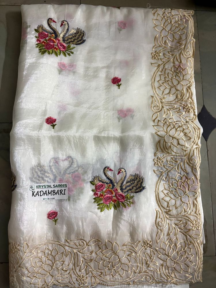 Elegant Embroidered Saree
