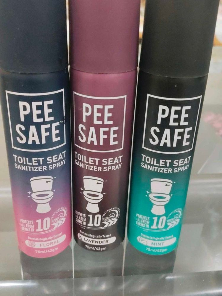 3 Bottles - Unused Pee Safe Toilet Seat Sanitizer