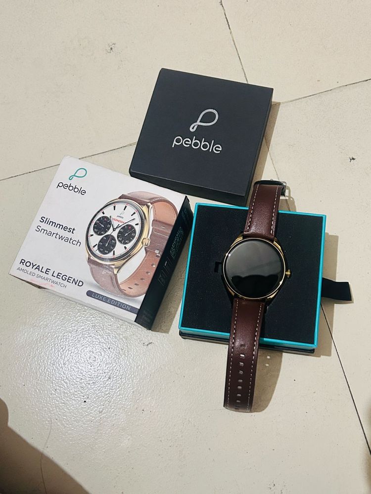 pebble Royale Legend 1.43AMOLED Display Smartwatch