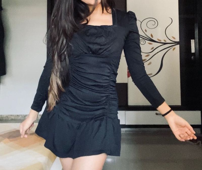 Ruched Bodycon Mini Dress