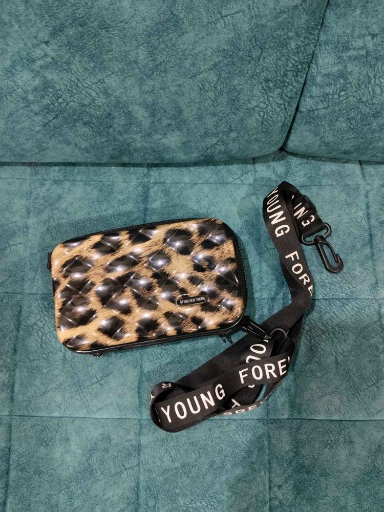 Leopard Print Crossbody Bag