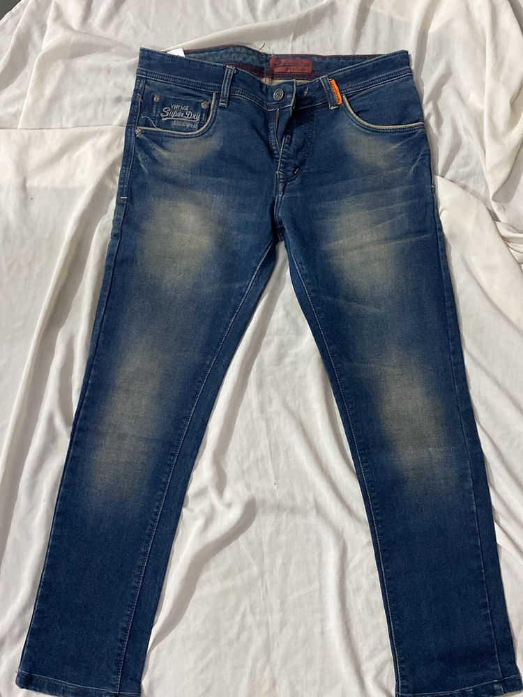 Strips Denim Jeans For Men