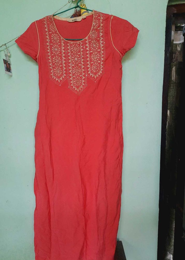 Handworked Beautiful Rose Kurthi