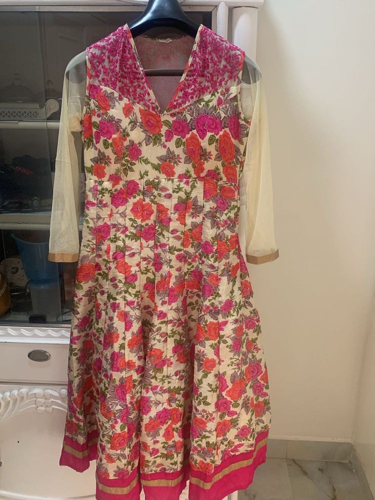 Silk Anarkhali Dress📌offer In Profile