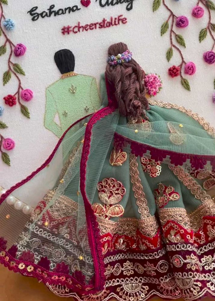 Couple hoop Embroidery💓