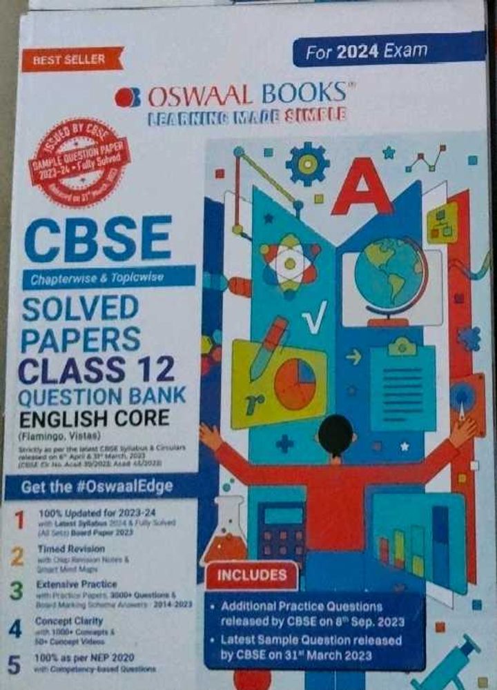 Oswal Chapterwise and topicwise CBSE Class 12