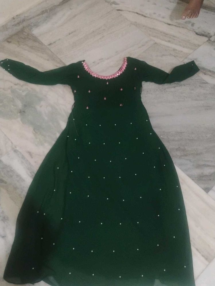 Elegant Green Ethnic Gown