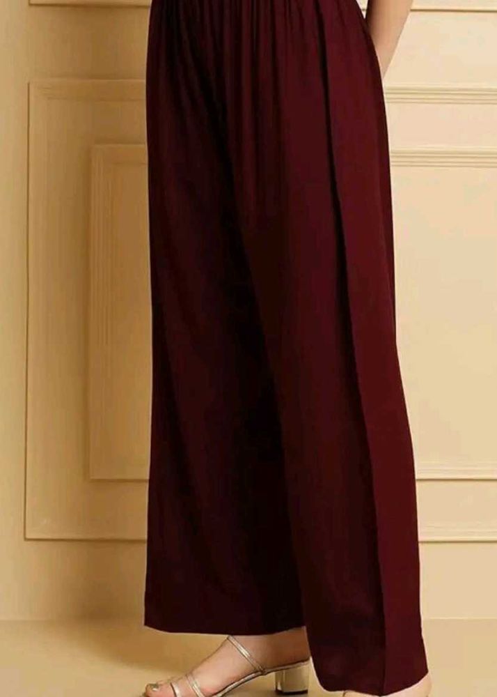 Maroon Palazzos