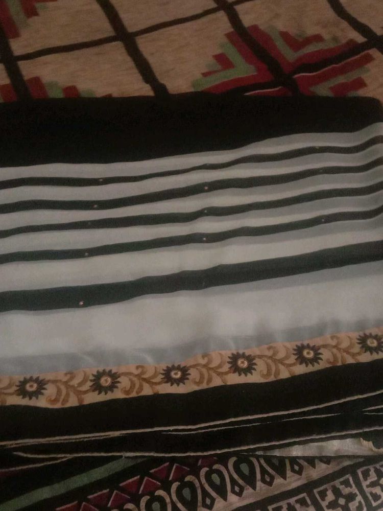 black saree