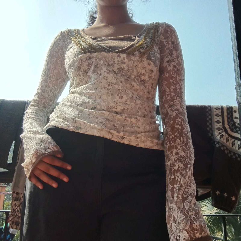 japanese coquette/ bayonetta top