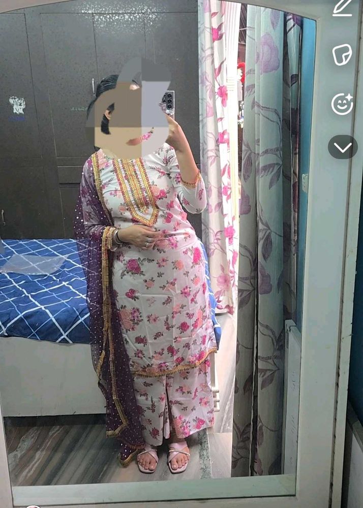 Floral Print Kurta Set