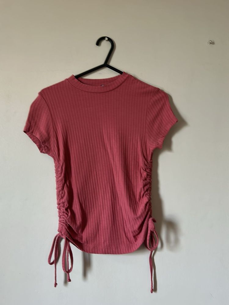 pink cropped top for women
