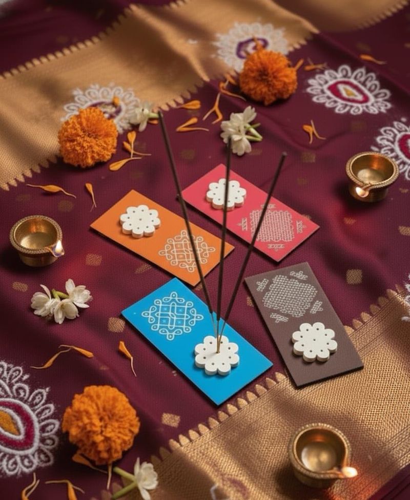 Kolam/Rangoli Agarbatti Stand | Incense holder