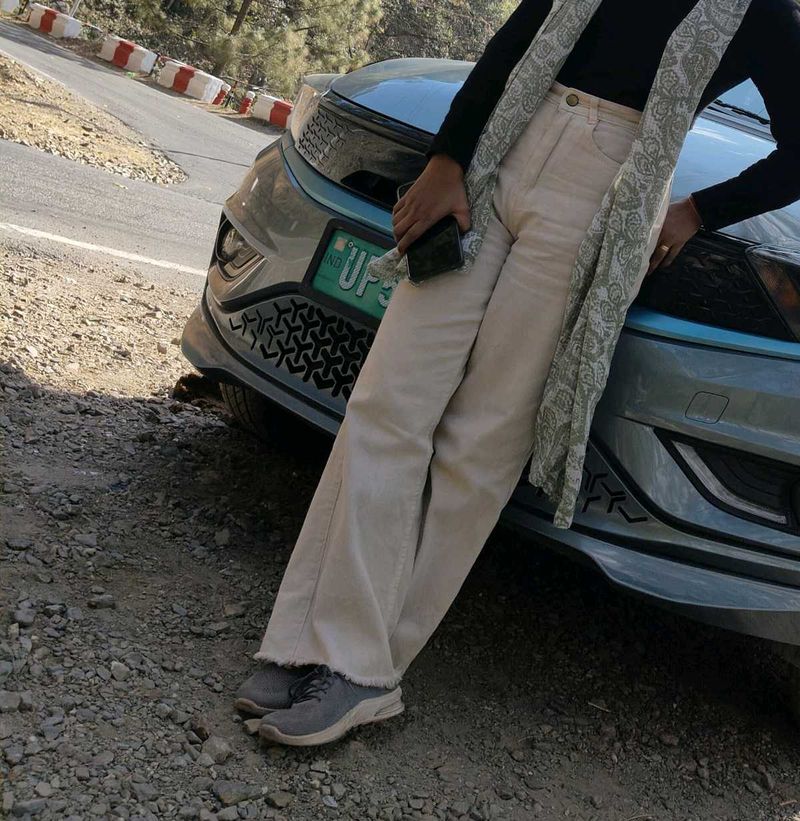 Wide Leg Beige Pants