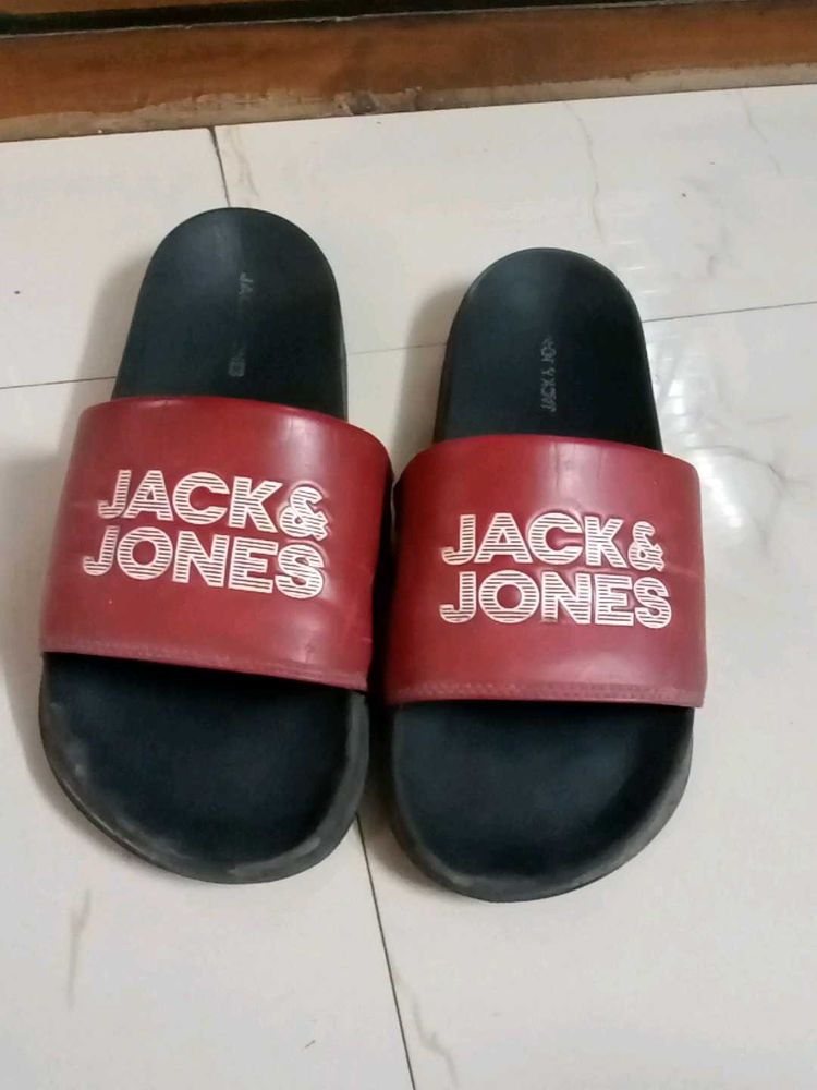 Jack &amp; Jones Red Slides