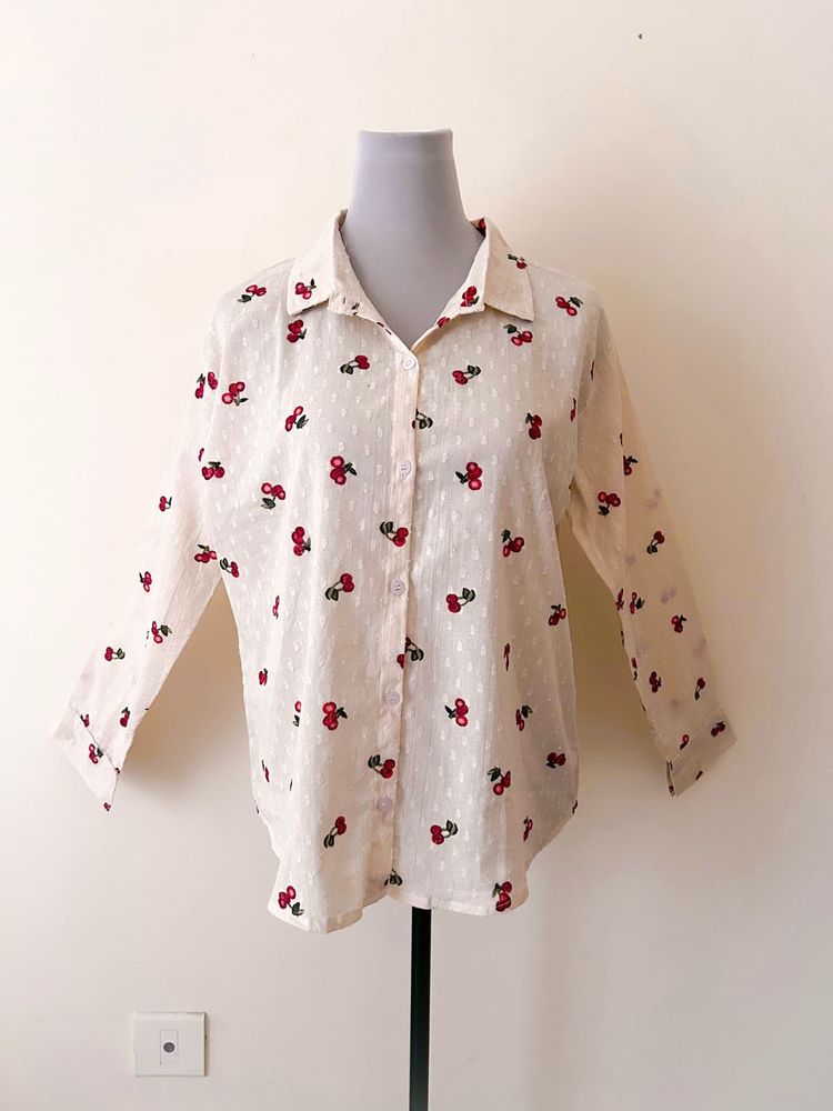 CHERRY SHIRT 100% COTTON
