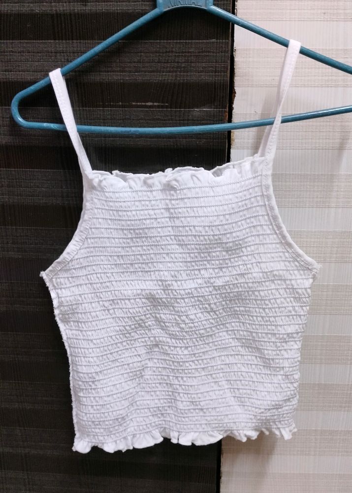 White Crop Top