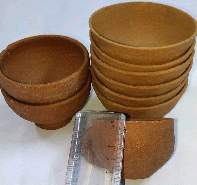 Mud Dinner set 14 pic Large container Mutka cups